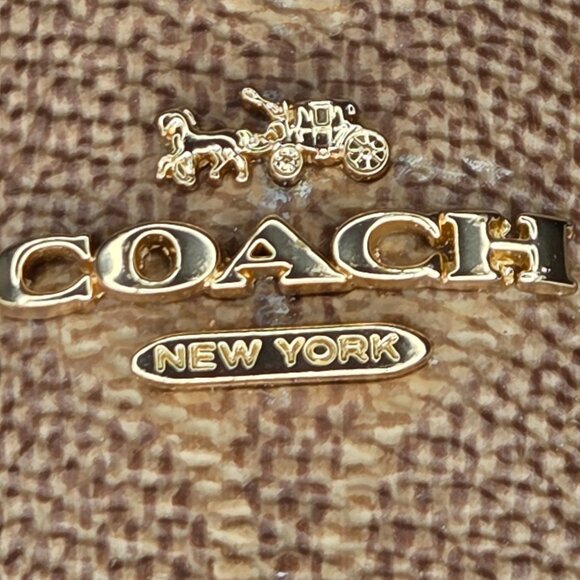 NWT Coach Women's Marley Driver Tan Logo Loafers - Picture 7 of 8